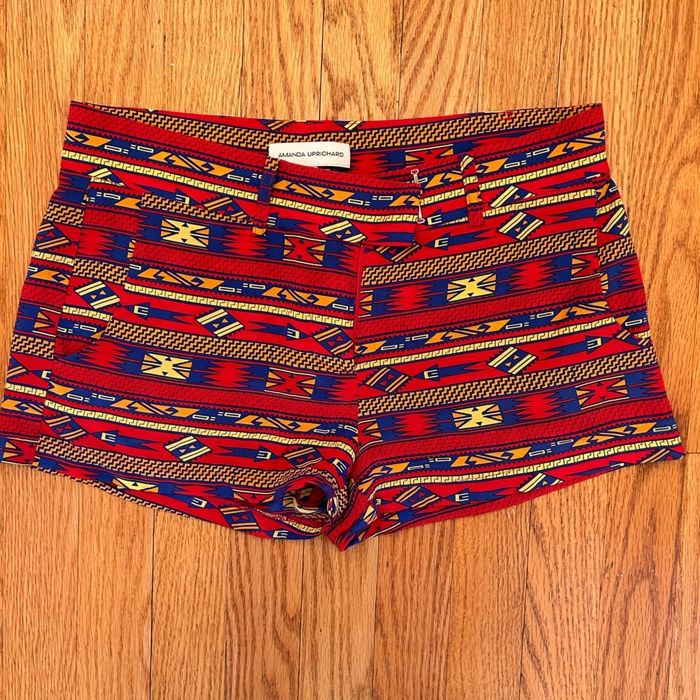 Women’s Amanda Uprichard silk printed shorts size S